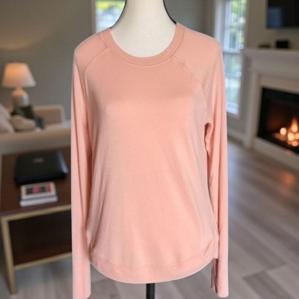 ATHLETA Mindset Peach Long Sleeve Sweatshirt, Size XS
